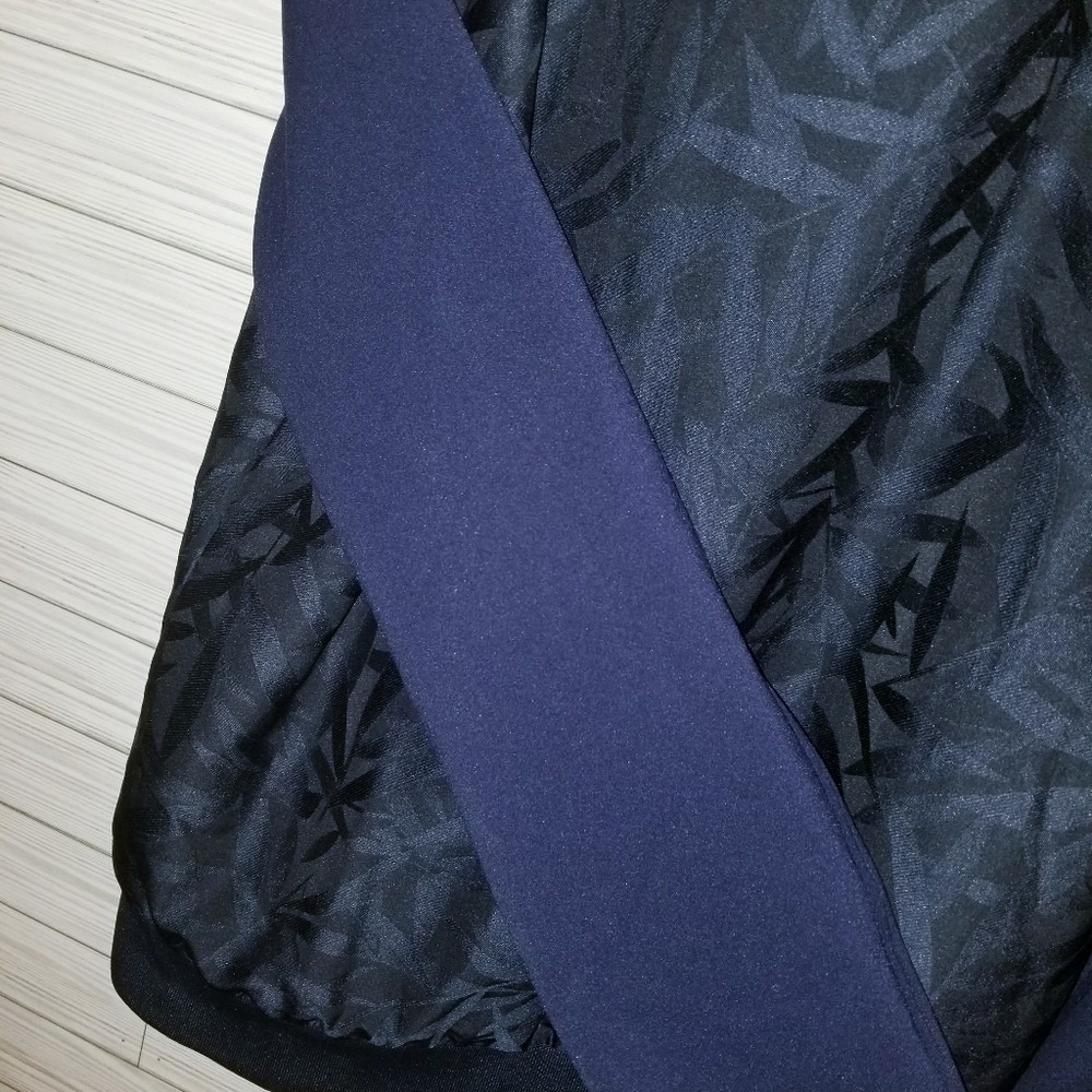 Scotch & Soda Bomber Jacket Men's M Jaquard Amsterdam Couture Varsity Navy Black - Picture 4 of 11
